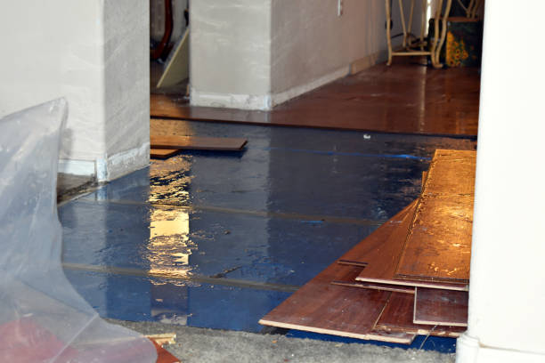 Professional Burst Pipe Cleanup technician working in Malaga, NJ